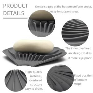 Silicone soap holder