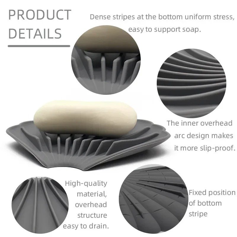 Silicone soap holder