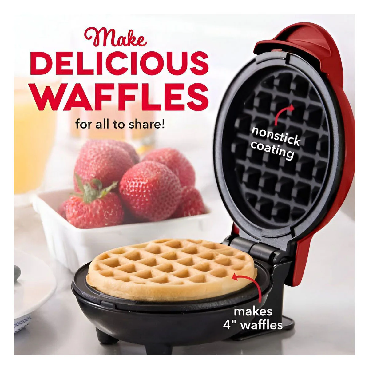 WAFFLE MAKER MINI CONE MAKER ELECTRIC WAFFLE MAKER - Image 3