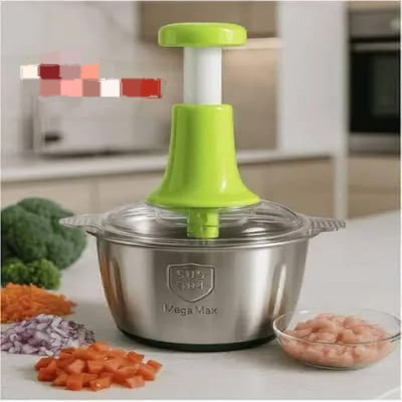 Manual Stainless Steel Multifunctional 2L Hand Push Chopper - Image 4