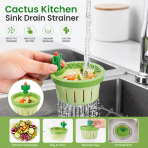 Creative Cactus Design Sink Filter Basket