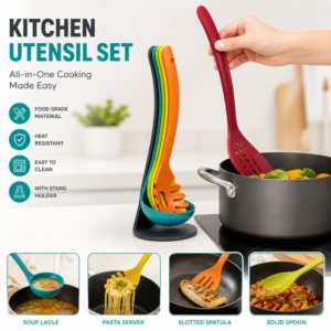 Pack Of 05 Spoon Set New Multi