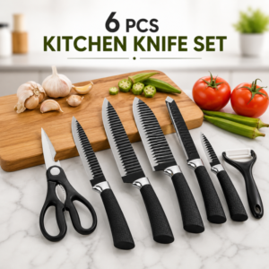 Steel Knife Set - 6 Pieces, Very Beautiful