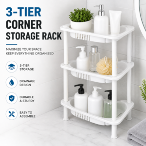 3 Layer Corner Rack Plastic
