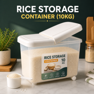 Rice & Flour container with Spoons (10kg)