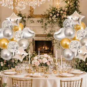 14 Pcs Confetti Decorative Party Balloons Set (Star - Heart)