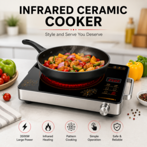 Silver Crest Infrared Ceramic Cooker | Electric Stove Hot Plate for Kitchen Cooking