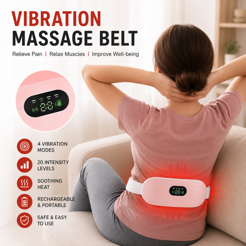 Electric Heating Pad for Menstrual Cramp Relief, - Image 3