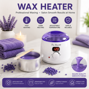 Get smooth, silky skin with the Pro-Wax100 professional wax heater. Simple, fast, and efficient!