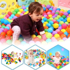 12 Soft Plastic Tent Balls Set For Kids – Multicolor