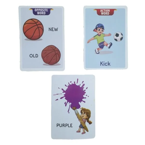Actions, Opposite Words & Colors – Big 24 Flash Cards Set - Image 4