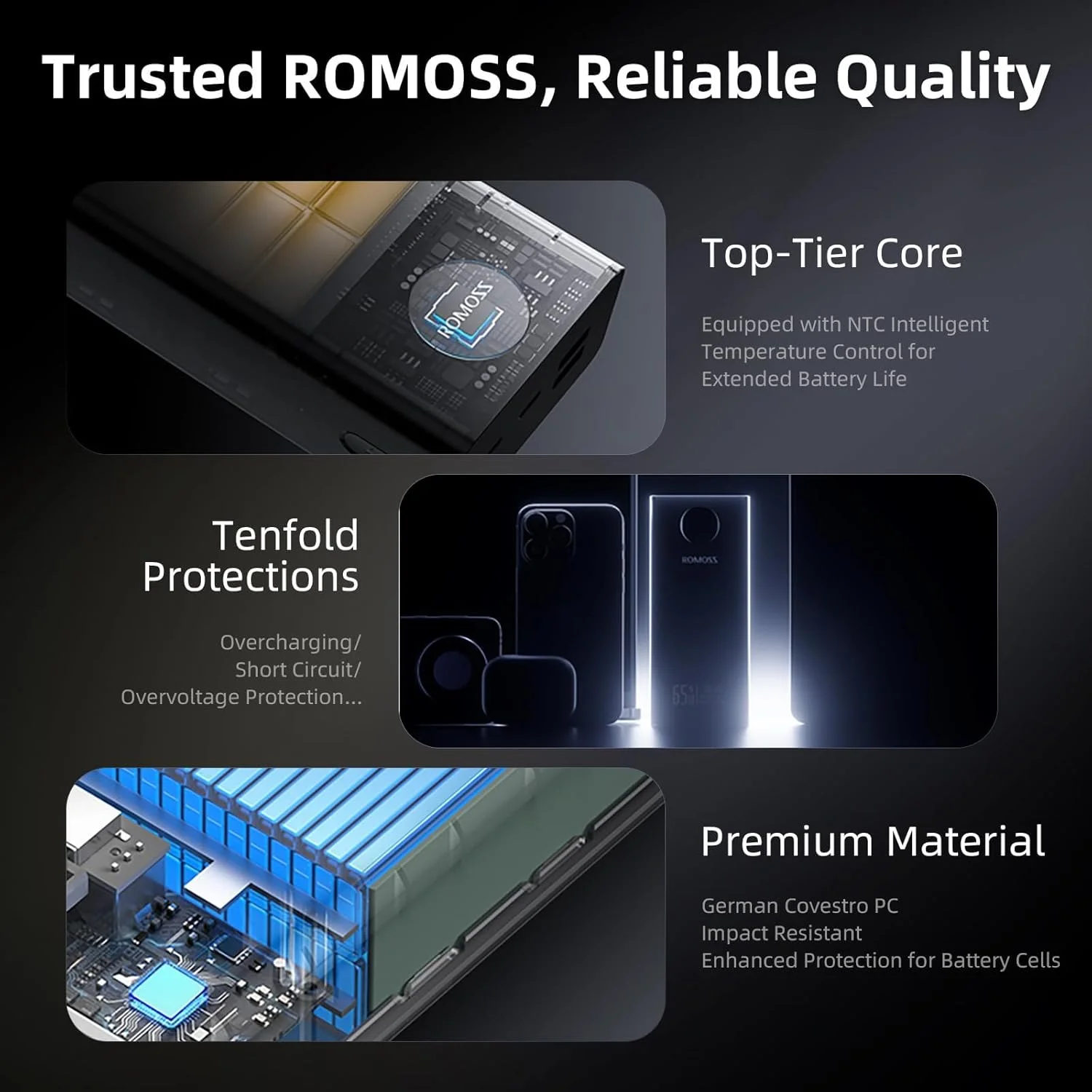 Romoss 65W 27000mAh Adaptive Fast Charge Power Bank - Image 2