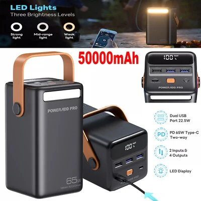 Poweradd Pro 50000mAh Power Station – 65W PD Fast Charging