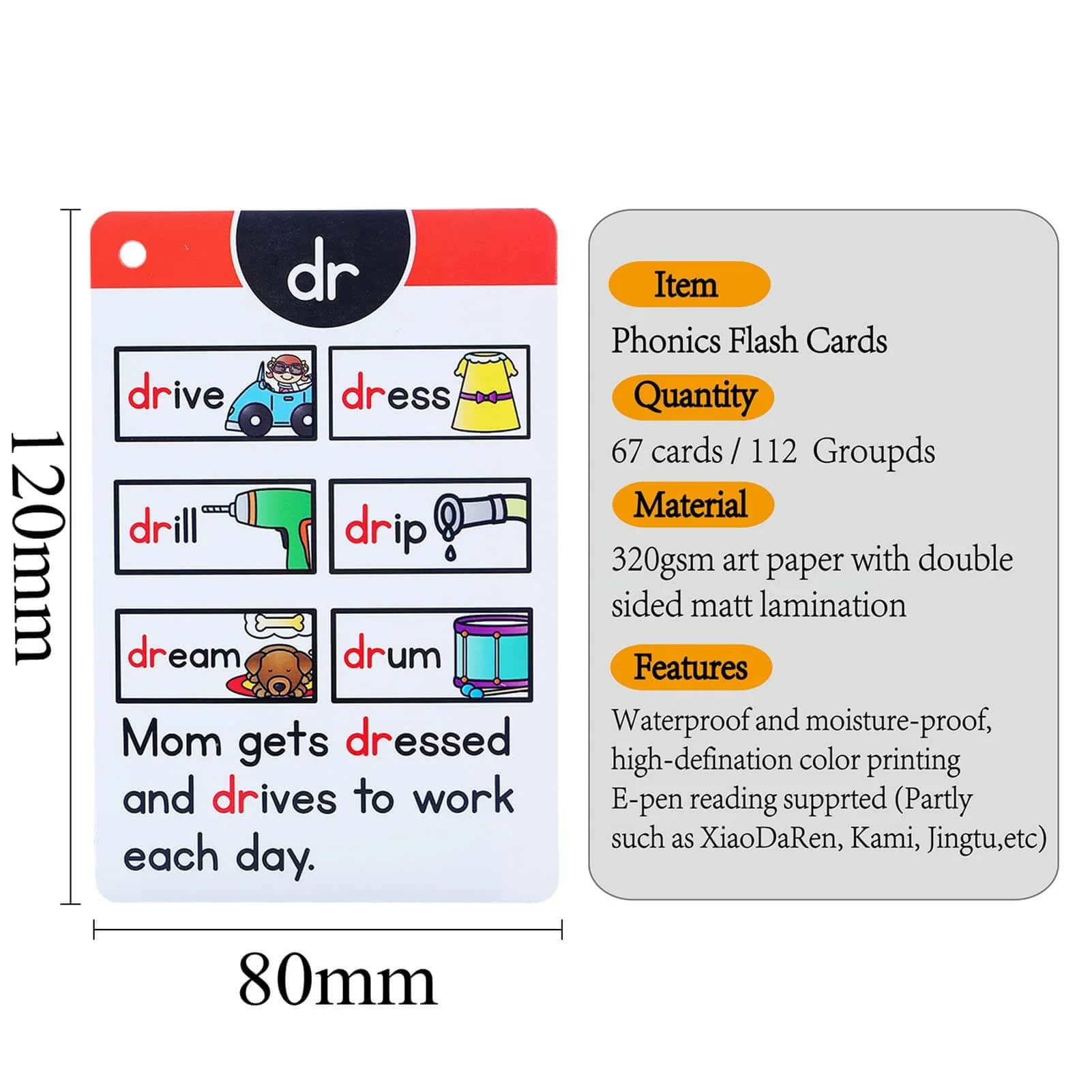 67 Phonics flash Cards - Image 4