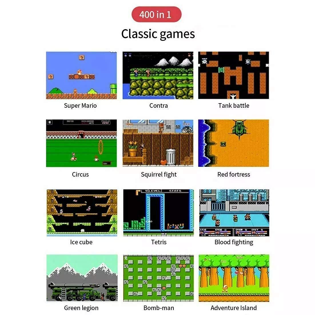 SUP Game Box Plus 400 in 1 Retro Games UPGRADED VERSION mini Portable Console Handheld Gift By PRIME TECH - Image 5