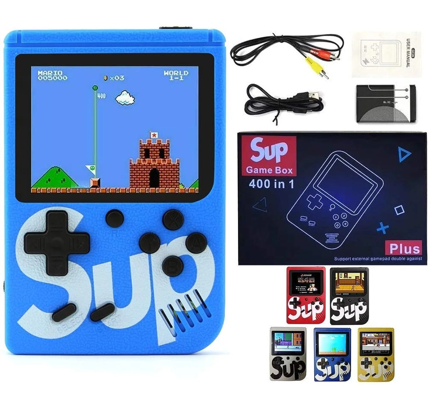 SUP Game Box Plus 400 in 1 Retro Games UPGRADED VERSION mini Portable Console Handheld Gift By PRIME TECH